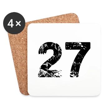 27 - Dessous de verre (lot de 4) - blanc - Devant