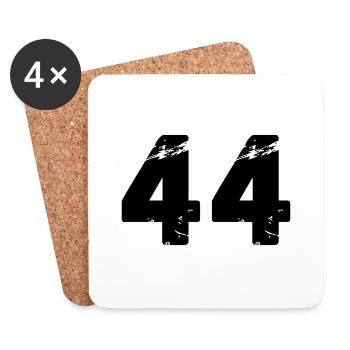 44 - Untersetzer (4er-Set) - Weiß - Vorne
