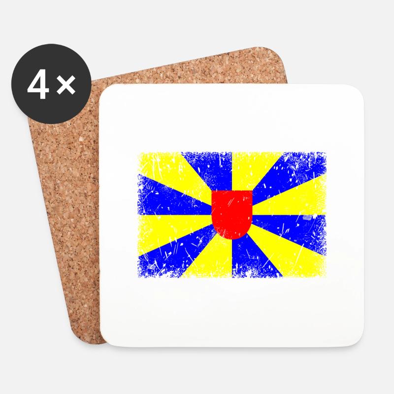 Westflandern - Untersetzer (4er-Set) - Weiß