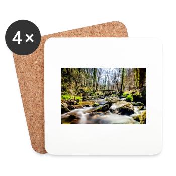 river - Coasters (set of 4) - white - Front