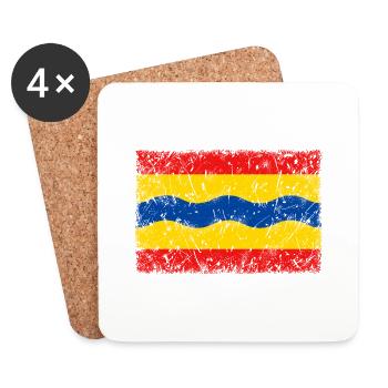 Overijssel - Coasters (set of 4) - white - Front
