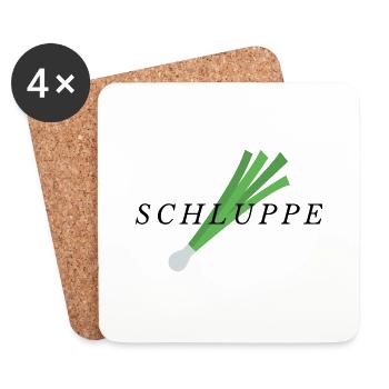 Schluppe - Untersetzer (4er-Set) - Weiß - Vorne