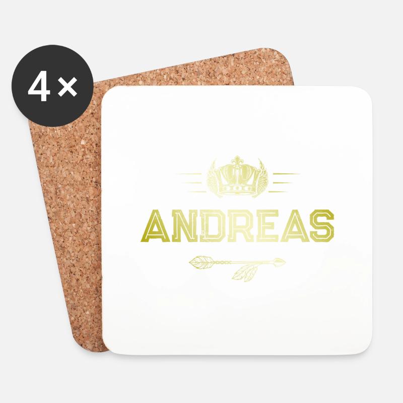 Andreas - Untersetzer (4er-Set) - Weiß