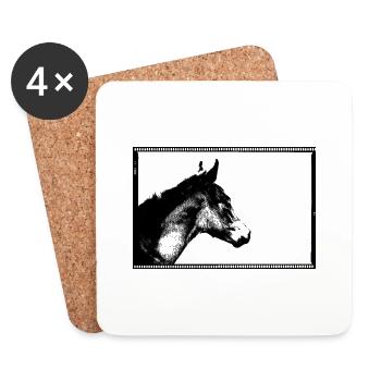 Dreamy the Filly - Coasters (set of 4) - white - Front