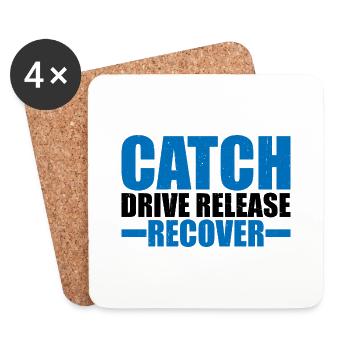 Catch Drive Release Recover 9 - Dessous de verre (lot de 4) - blanc - Devant