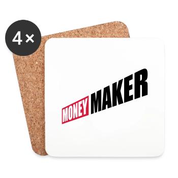 Entrepreneur Money Maker Logo - Dessous de verre (lot de 4) - blanc - Devant