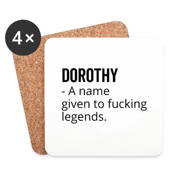 Dorothy ein Name, der Fucking Legends gegeben wurde - Untersetzer (4er-Set) - Weiß - Vorne