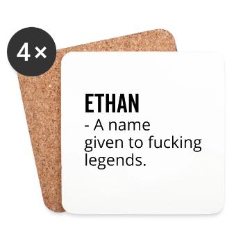 Ethan un nom donné à Fucking Legends - Dessous de verre (lot de 4) - blanc - Devant