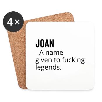 Joan un nom donné à Fucking Legends - Dessous de verre (lot de 4) - blanc - Devant