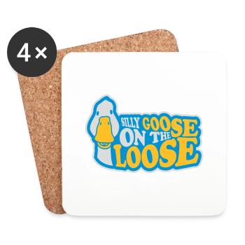 goose on the loose - Untersetzer (4er-Set) - Weiß - Vorne