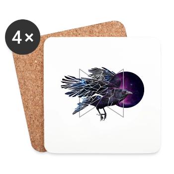 Space Raven - Coasters (set of 4) - white - Front