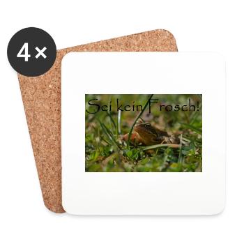 Don't be a frog - Coasters (set of 4) - white - Front