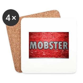Mobster Graffiti - Untersetzer (4er-Set) - Weiß - Vorne
