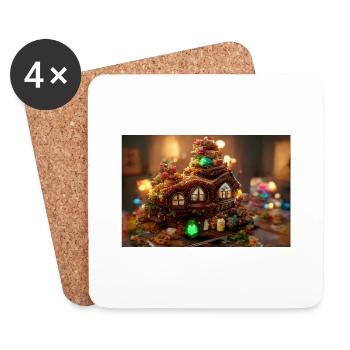 Christmas 25 - Coasters (set of 4) - white - Front