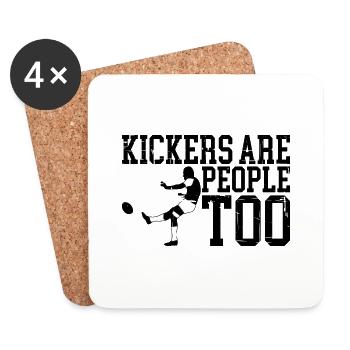 Kickers Are People Too 11 - Coasters (set of 4) - white - Front