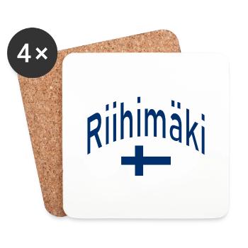 Riihimäki finnland flagge - Untersetzer (4er-Set) - Weiß - Vorne