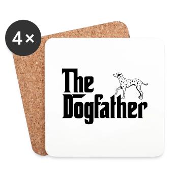 Dalmatiner Hundevater Hund Liebhaber Pate Stil - Untersetzer (4er-Set) - Weiß - Vorne