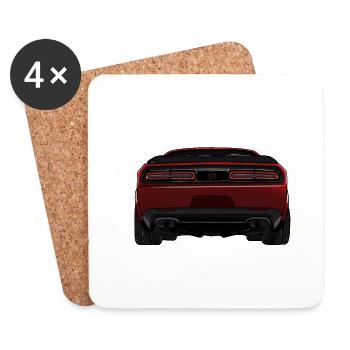 US Muscle Car - Untersetzer (4er-Set) - Weiß - Vorne