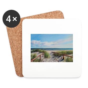 Ocean View: The Beauty of the Sea and it's ways - Coasters (set of 4) - white - Front