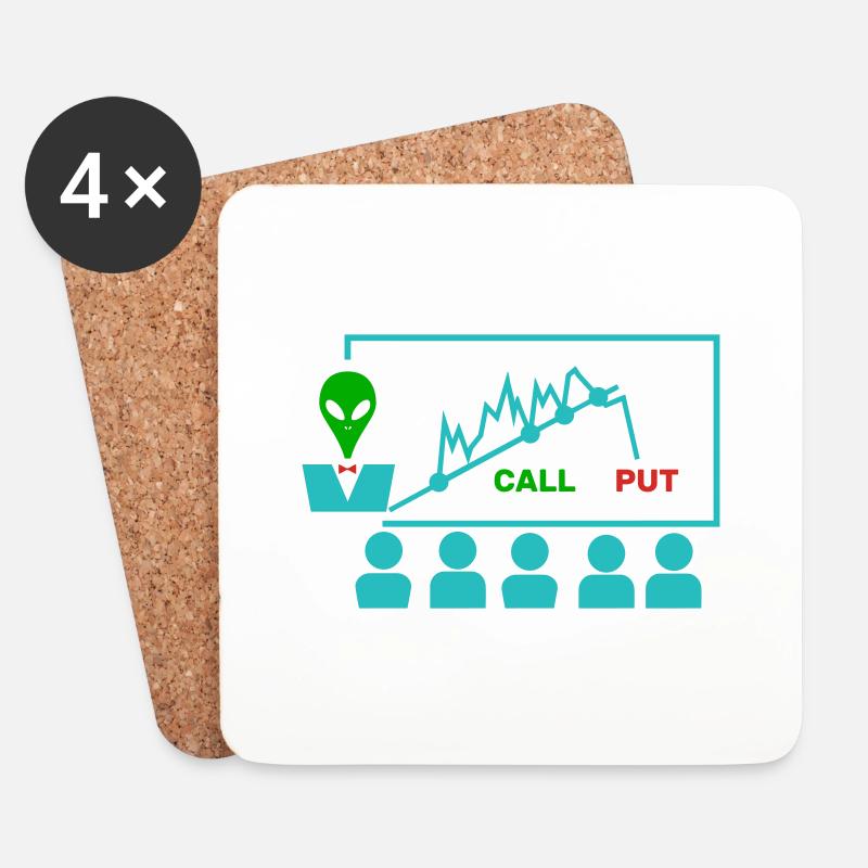 Trading Workshop - Untersetzer (4er-Set) - Weiß