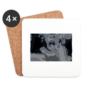 SWIM BLUE - Coasters (set of 4) - white - Front