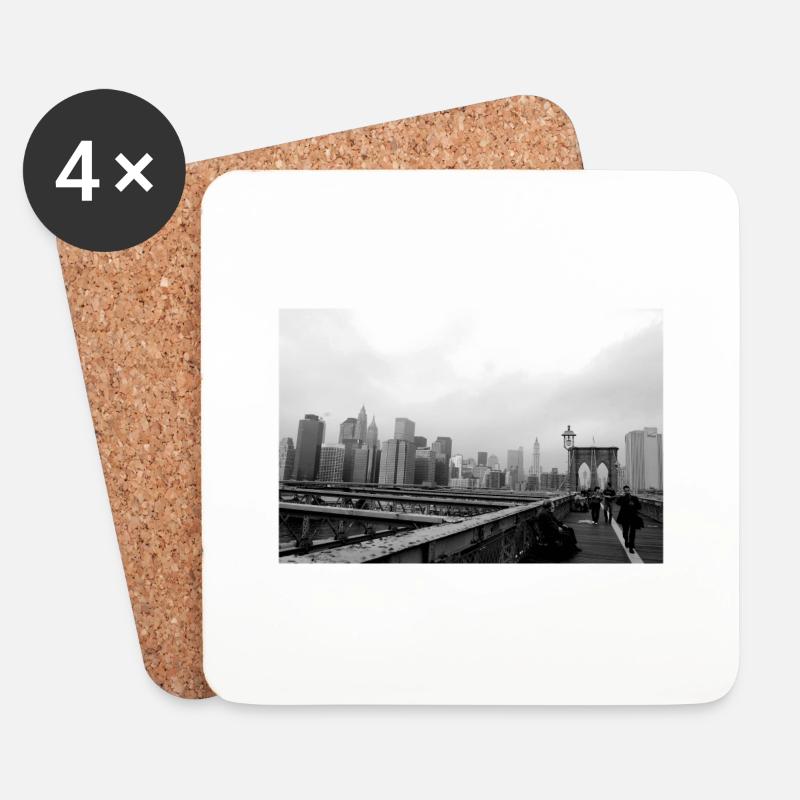 New york - Untersetzer (4er-Set) - Weiß