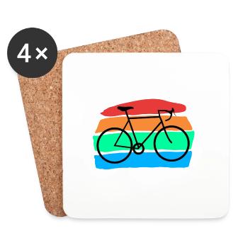 Bicycle - Coasters (set of 4) - white - Front