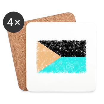 République tchèque INVERS - Dessous de verre (lot de 4) - blanc - Devant