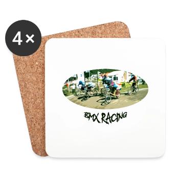 bmx - Dessous de verre (lot de 4) - blanc - Devant