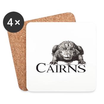 Cairns Aligator - Coasters (set of 4) - white - Front