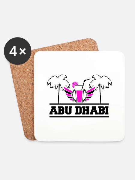 abu dhabi - Untersetzer (4er-Set) - Weiß