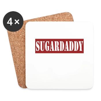 SUGARDADDY - Dessous de verre (lot de 4) - blanc - Devant