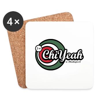 ChiYeah in Budapest - Coasters (set of 4) - white - Front