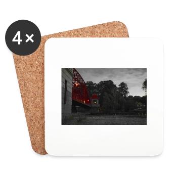 Red Bridge - Untersetzer (4er-Set) - Weiß - Vorne