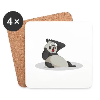 Panda - Coasters (set of 4) - white - Front
