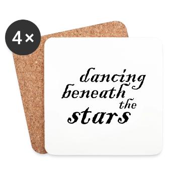 Danse Musique de danse - Dessous de verre (lot de 4) - blanc - Devant