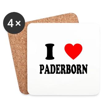 I love Paderborn - Untersetzer (4er-Set) - Weiß - Vorne