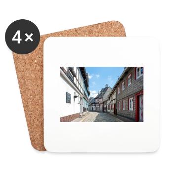 old town of (Altstadt) Goslar Lower Saxony - Coasters (set of 4) - white - Front