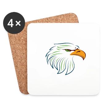 EAGLE LOGO - Dessous de verre (lot de 4) - blanc - Devant