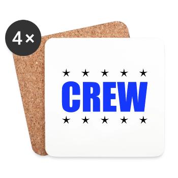 crew - Coasters (set of 4) - white - Front