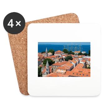 Klosterkirche des Hl. Franziskus Assisi Zadar - Untersetzer (4er-Set) - Weiß - Vorne