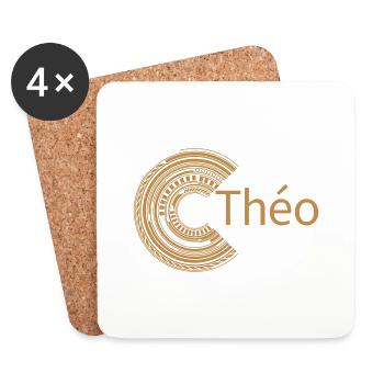 Für Théo - Untersetzer (4er-Set) - Weiß - Vorne