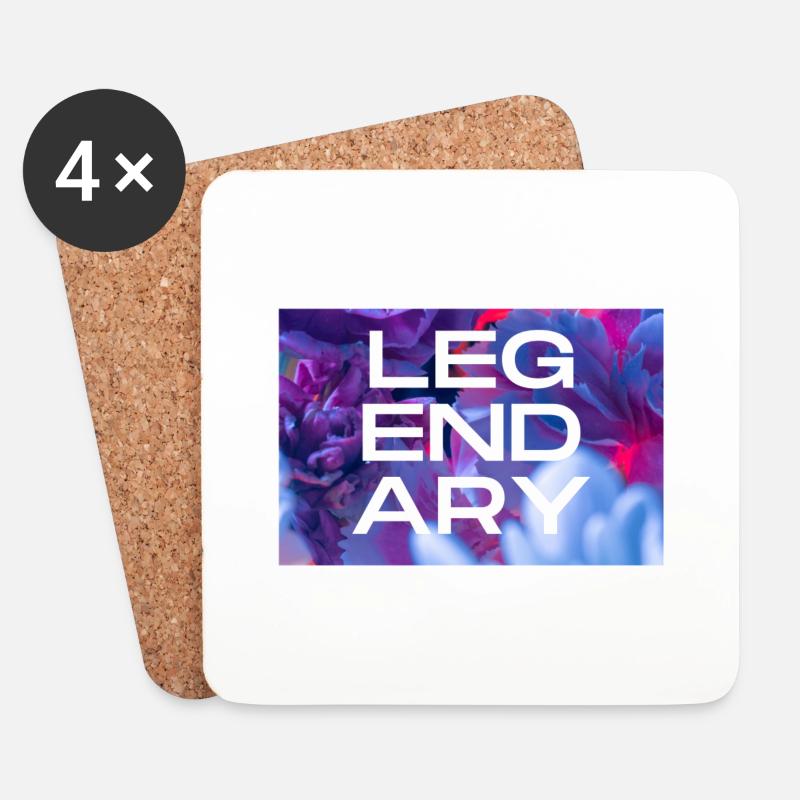 Legendary Design - Untersetzer (4er-Set) - Weiß