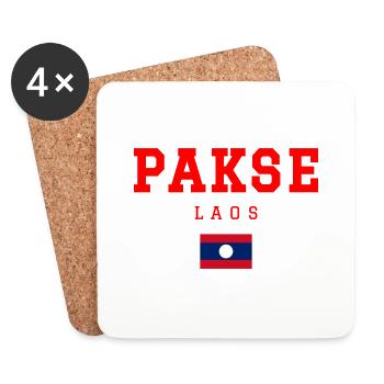 Pakse Laos - Untersetzer (4er-Set) - Weiß - Vorne