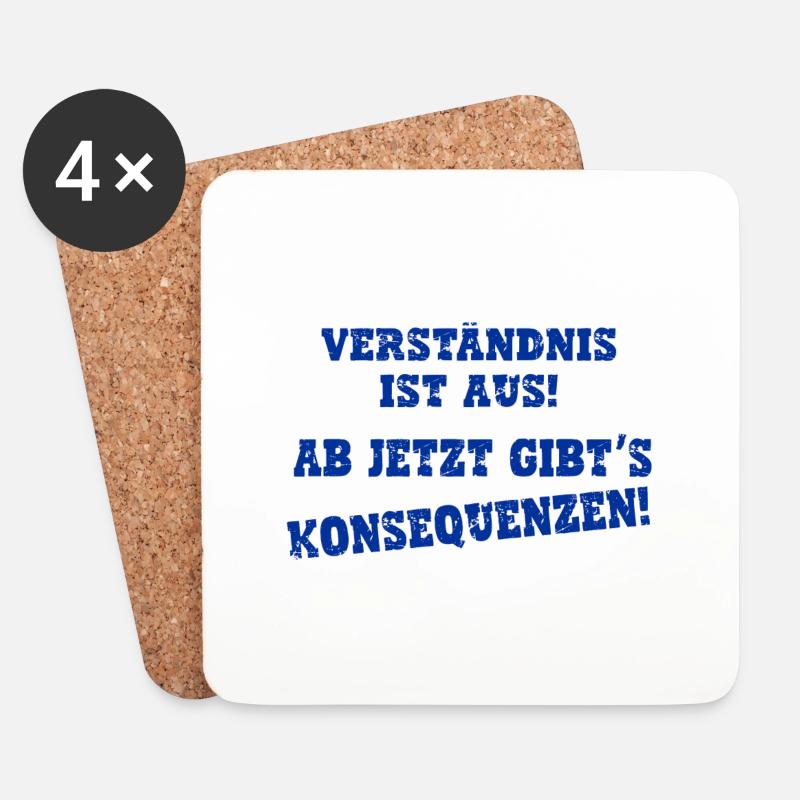 verständnis ist aus, Ouzimade - Untersetzer (4er-Set) - Weiß