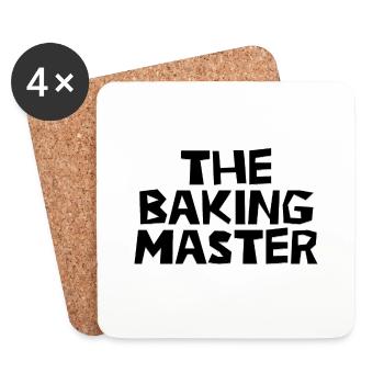 The Baking Master for Men and Women's - Coasters (set of 4) - white - Front