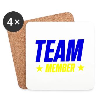 Team Member - Coasters (set of 4) - white - Front