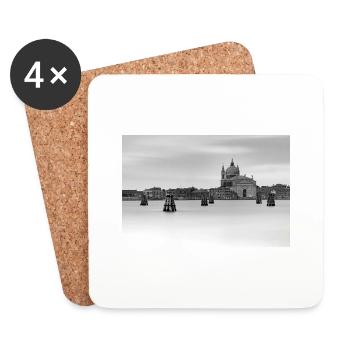 Grand Canal à Venise - Dessous de verre (lot de 4) - blanc - Devant
