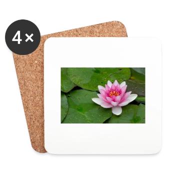 Water lily - Coasters (set of 4) - white - Front