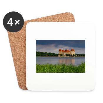 Château de Moritzburg - Dessous de verre (lot de 4) - blanc - Devant